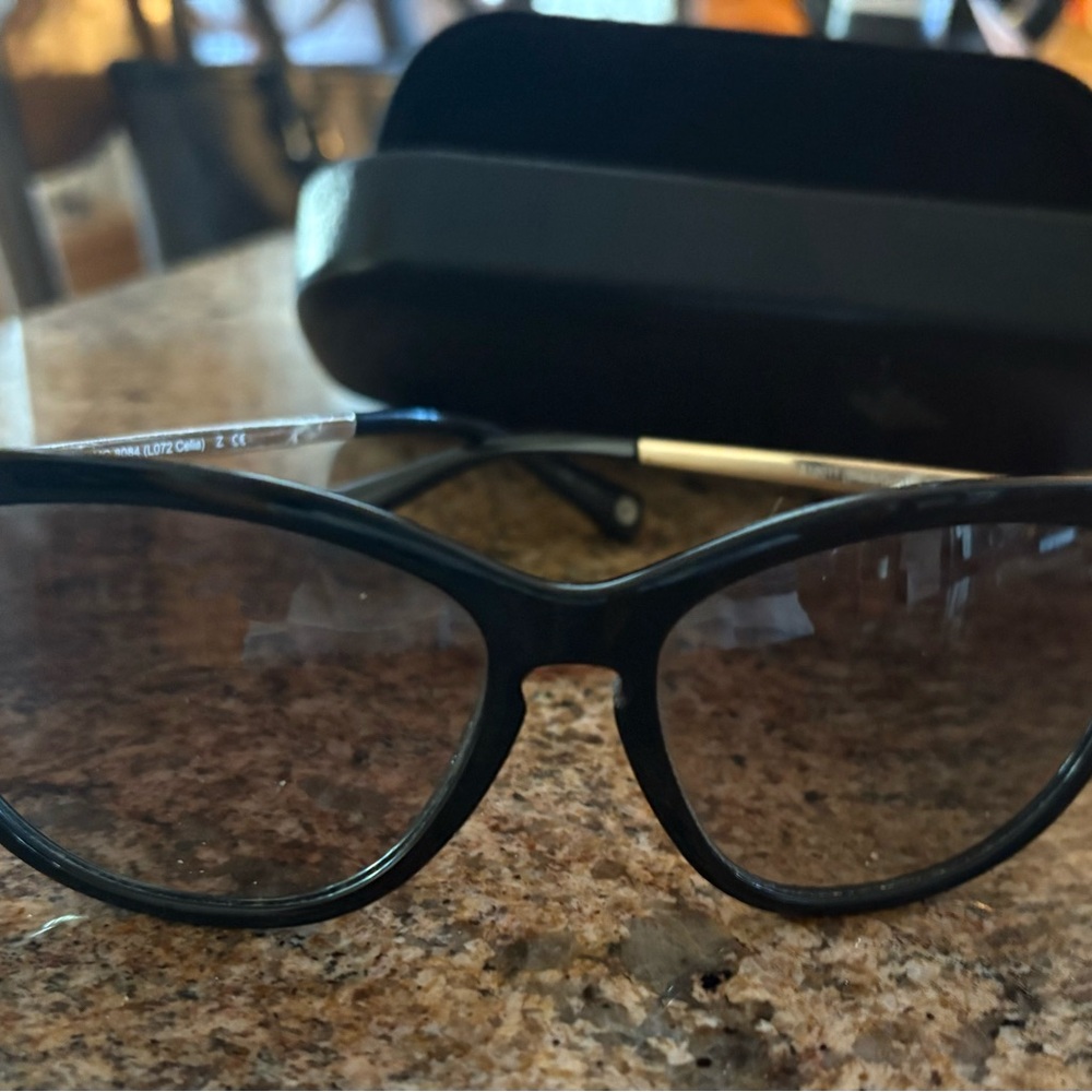 Coach Black and Gold Sunglasses